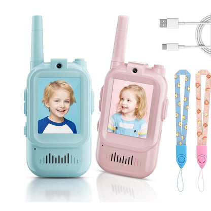 MOONOVA – Mini Walkie Talkie set met Camera & Display