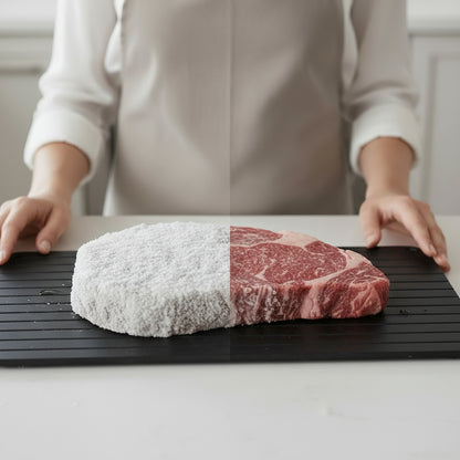 Snelle Ontdooischijf - Ontdooi Vlees & Fruit 5x Sneller Zonder Stroom!