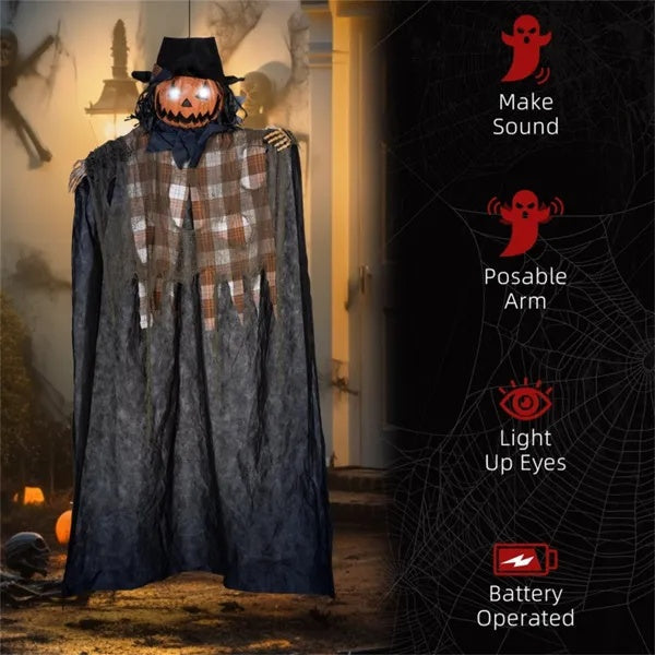 Halloween Horror Pompoen - Bewegend met Licht & Geluid MOONOVA