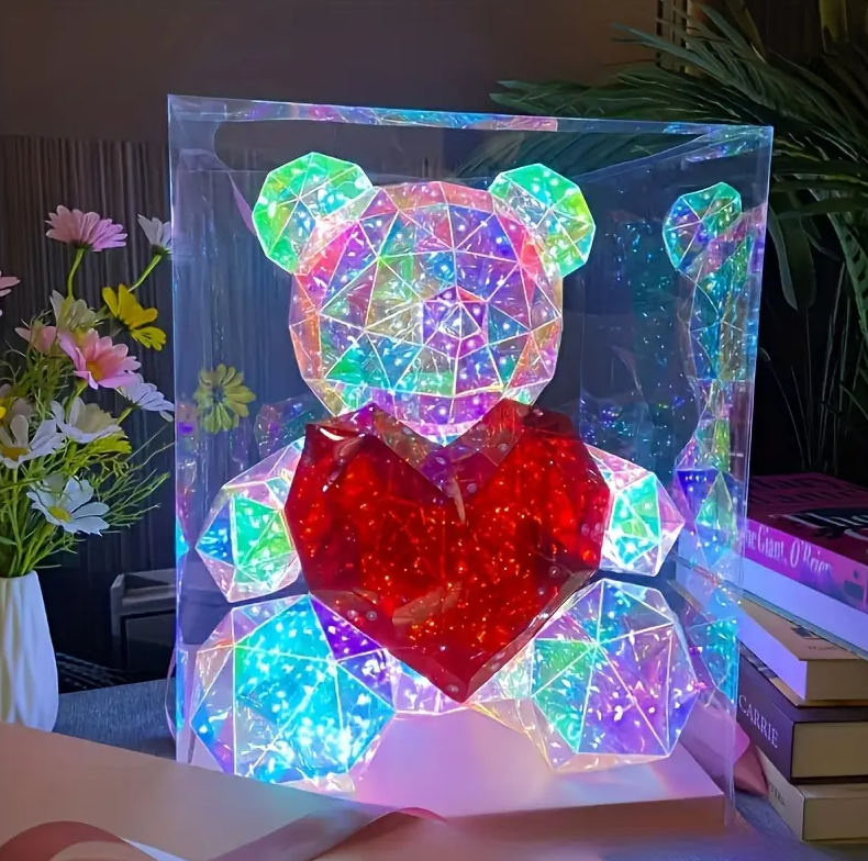 MOONOVA - Magische LED Teddy 40 cm – Licht, Magie en Warmte! MOONOVA