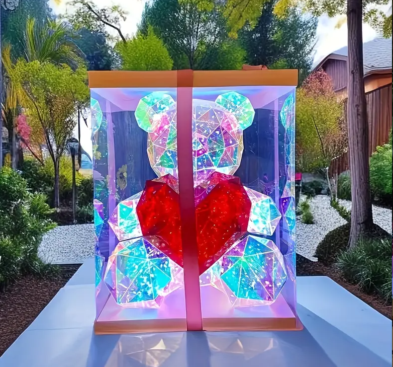 MOONOVA - Magische LED Teddy 40 cm – Licht, Magie en Warmte! MOONOVA