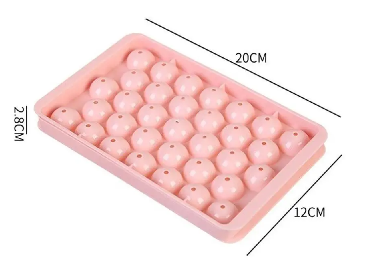 MOONOVA - IJsblokjesvorm + deksel - Matcha, IceCoffee & Cocktails | Roze MOONOVA