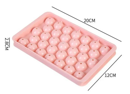 MOONOVA - IJsblokjesvorm + deksel - Matcha, IceCoffee & Cocktails | Roze MOONOVA