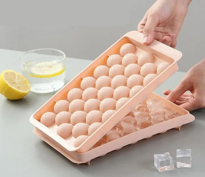 MOONOVA - IJsblokjesvorm + deksel - Matcha, IceCoffee & Cocktails | Roze MOONOVA