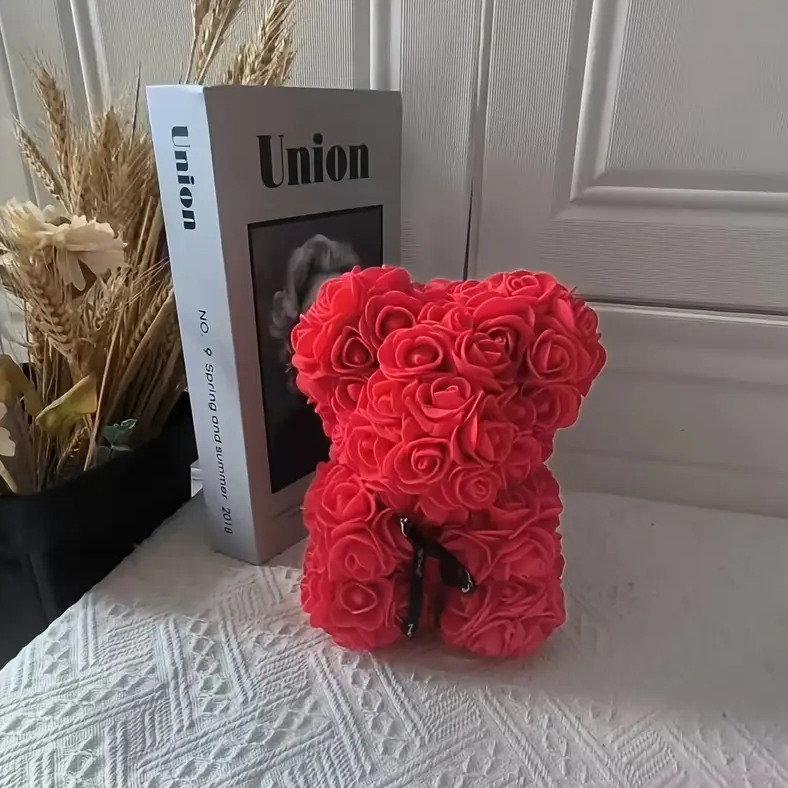 MOONOVA – Luxe Rozenbeer Rood - Romantisch & Handgemaakt Klein MOONOVA