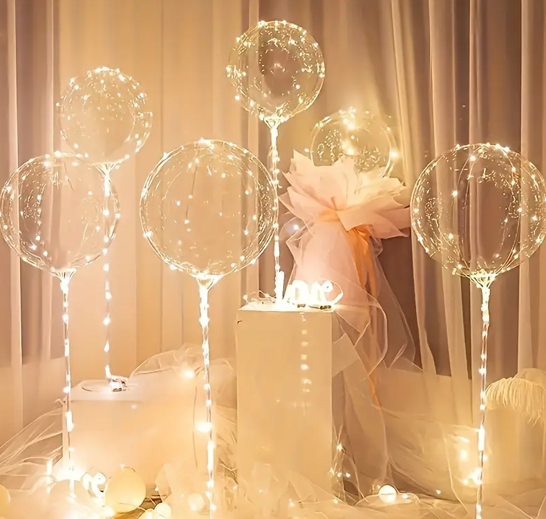 MOONOVA - Transparante LED Ballonnen – Verlicht je Feest in Stijl! MOONOVA