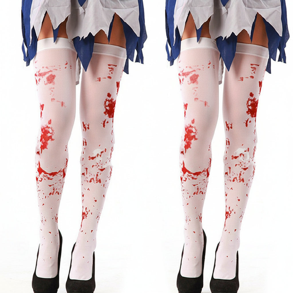 Halloween Bloedvlek Sokken – Creepy Masquerade Props MOONOVA