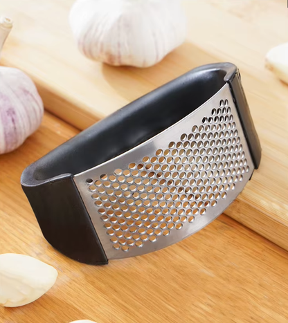 MOONOVA - Handmatige Knoflookcrusher van RVS - Zwart MOONOVA