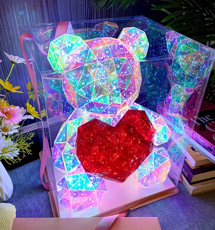 MOONOVA - Magische LED Teddy 40 cm – Licht, Magie en Warmte! MOONOVA