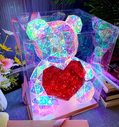 MOONOVA - Magische LED Teddy 40 cm – Licht, Magie en Warmte! MOONOVA