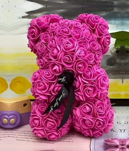 MOONOVA – Luxe Rozenbeer Roze - Romantisch & Handgemaakt Middel MOONOVA