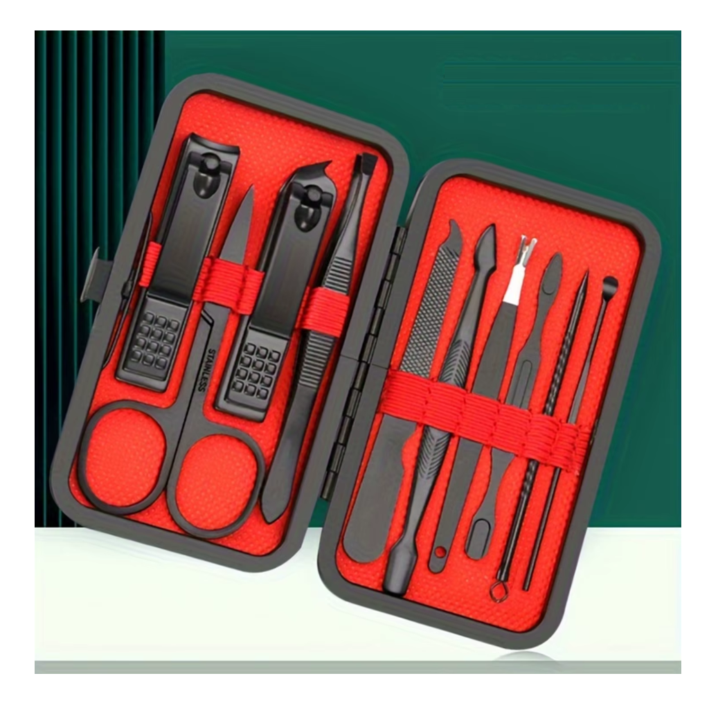 MOONOVA - Luxe 10-delige Manicure / Pedicure Set - Stijlvol Zwart MOONOVA