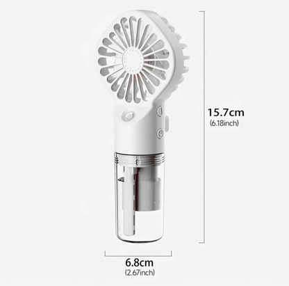 MOONOVA – Draagbare Mini Mistventilator met Luchtbevochtiger - Wit MOONOVA