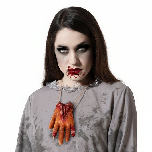 MOONOVA Ketting met Griezelige Hand 