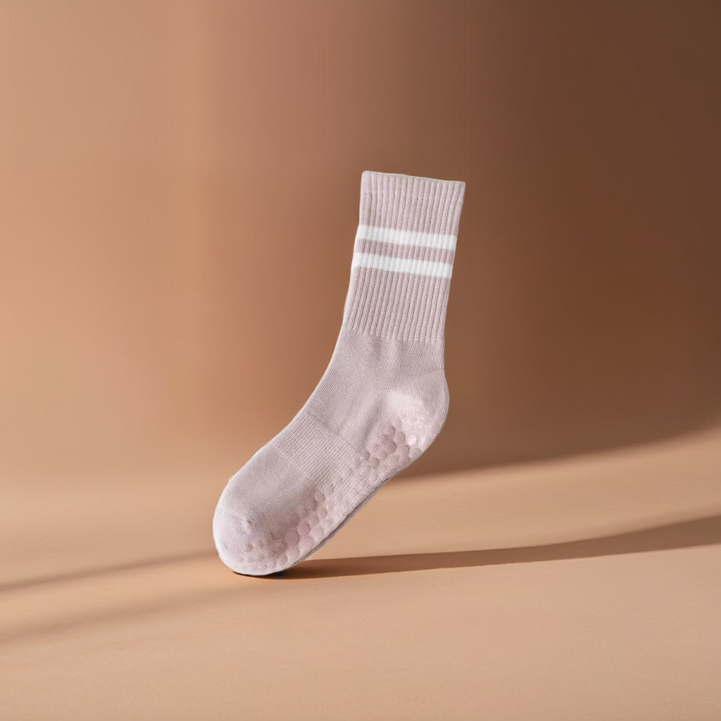 MOONOVA - Yoga Socks – Anti-slip & Grip voor Pilates & Ballet - Hoog - Roze MOONOVA