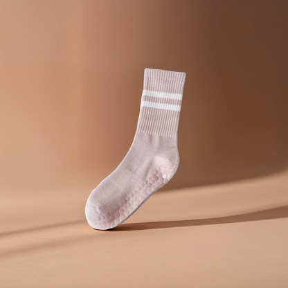 MOONOVA - Yoga Socks – Anti-slip & Grip voor Pilates & Ballet - Hoog - Roze MOONOVA
