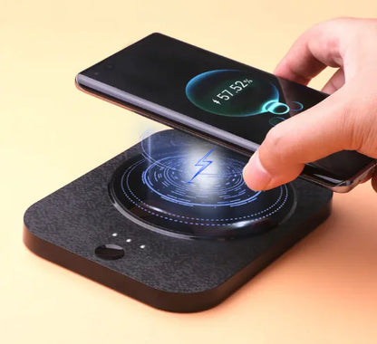 Verwarmde onderlegger met beker & deksel